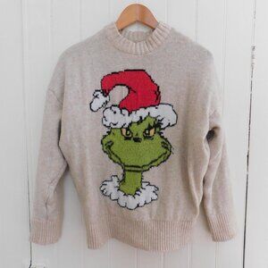 🦅 American Eagle Chunky Reversible Grinch Sweater